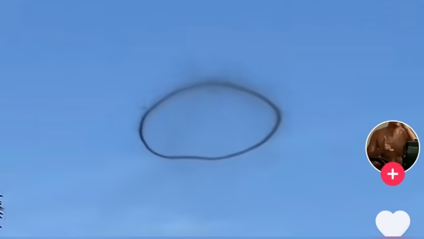 圣淘沙岛上空 又出现神秘“黑环”